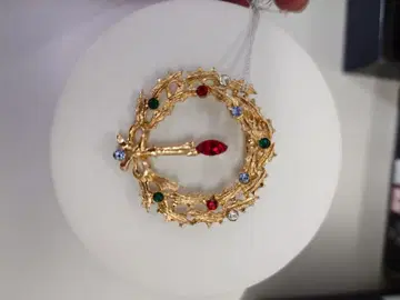 브로치 액세서리 크리스마스 컬러