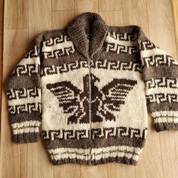 COWICHAN INDIAN 울 니트 스웨터