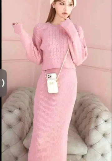 Rady 니트 셋업 핑크 S