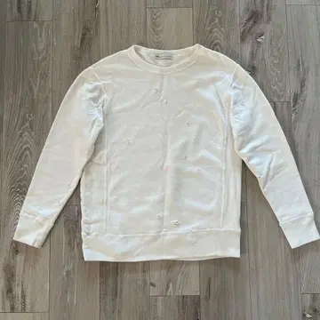 Rothman 화이트 트레이닝복 데미지 가공