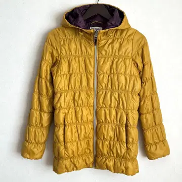 navy natural 후드 부착 패딩 자켓 후드티 풀 집업 M