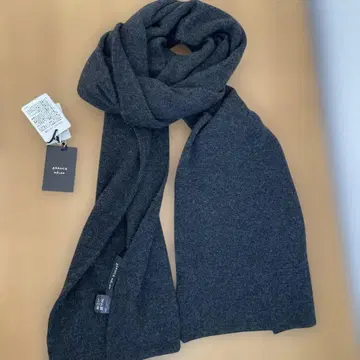 ASAUCE MELER 캐시미어 100% 차콜 그레이 머플러