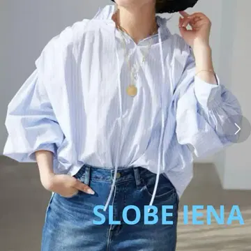 SLOBE IENA 턱 컬러 볼륨 슬리브 블라우스