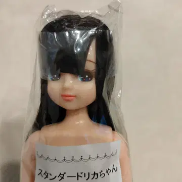 리카짱 캐슬 짙은 갈색 헤어 컬러 스카이블루 아이 프린트 블랙 헤어