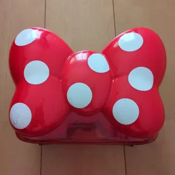 리본형 빨간색 수납 박스