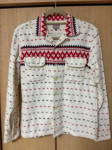 Greaseville, Aztec printed flannel shirt