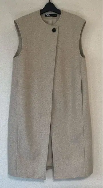 [ 미사용품 ] ZARA 베이지 롱 베스트 롱 베스트 M 사이즈