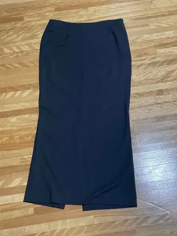 라빠르망 Lisiere 블랙 타이트 롱 스커트 슬릿 포함 (38)