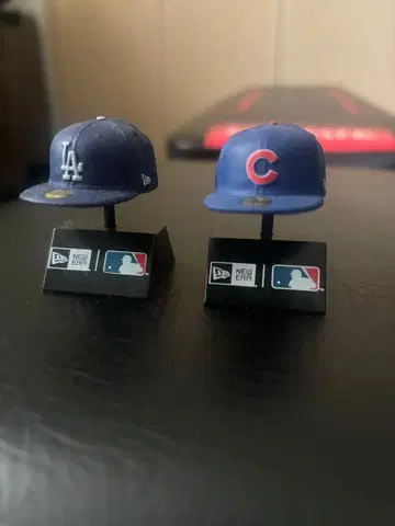 반다이 가챠가챠 NEW ERA 미니캡 다저스 컵스 2개 세트