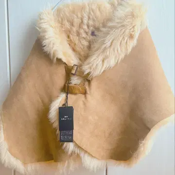 [ 새상품 ] 리얼 무스탕 케이프