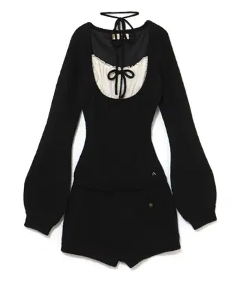 andmary Raven gather set up black