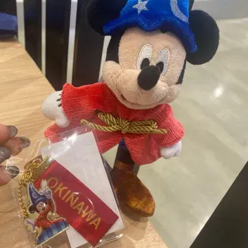 미키 마법사의 제자 봉제 인형 키체인