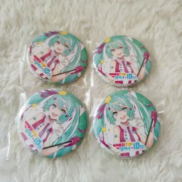 하츠네 미쿠 매지컬 미라이 10th 캔뱃지 4개 세트