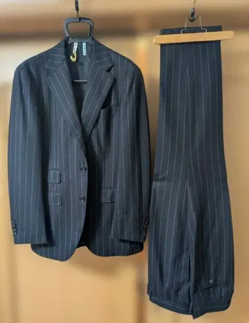 BEAMS F 수트 빔즈 F 네이비 스트라이프 48/8R 가을/겨울