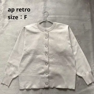 ap retro 전후 2way 크루넥 스냅 가디건 [ F ] 1423