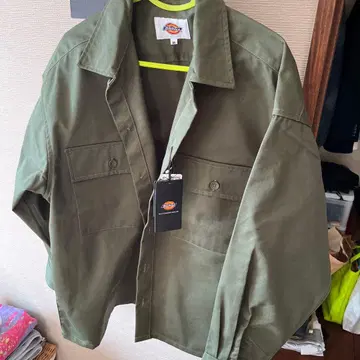 Dickies 워크 셔츠 M 사이즈 올리브색