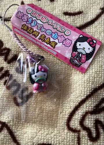 스와호 한정판 타카시마성 유후히메 키티  스트랩 2006