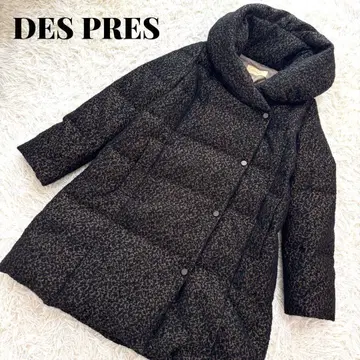 DES PRES 볼륨 컬러 다운 자켓 코트 울 여배우 옷깃