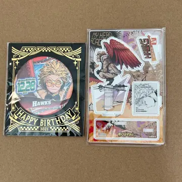 나의 히어로 아카데미아 벌스데이 명장면 디오라마 캔뱃지 호크스