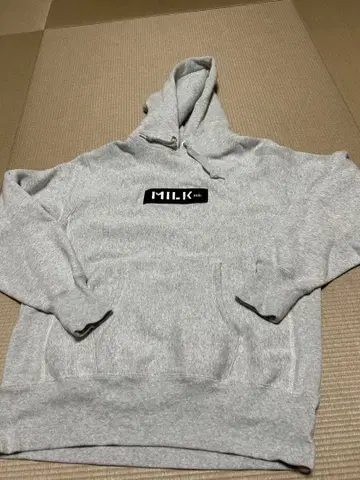 MILK FED. 그레이 후드티 M 챔피온 콜라보