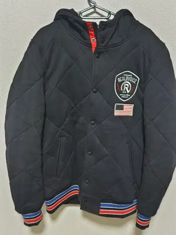 [ 새상품급 ] REAL VOICE 후드 부착 퀼팅 자켓