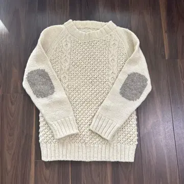 Quotidienne 코티디안느 케이블 짜임 니트 아이보리