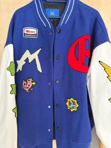 인기 가격 협상 초특가 Maison emerald 바시티 자켓 XL