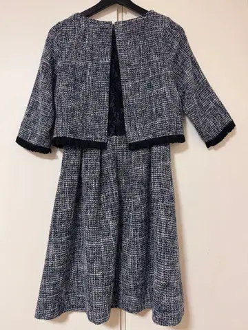 네이비 트위드 원피스