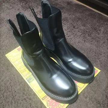 부츠 하이 밑창 메탈 지퍼 사이드 고어 부츠 남성용 여성용 Loose