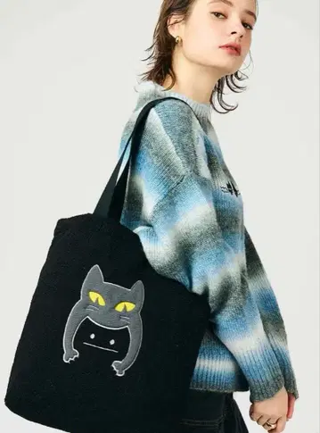 그라니프 고양이 카브리 뷰티풀 섀도우 보아 토트백