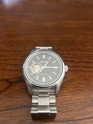 SEIKO 자동 와인딩 손목시계 블랙