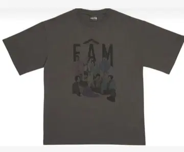 timelesz FAM 차콜 그레이 T셔츠