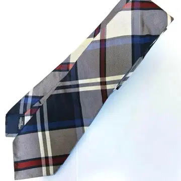 NEWYORKER 실크 하우스 타탄 체크 패턴 넥타이
