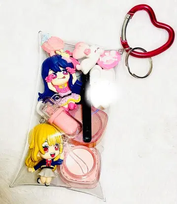 가챠 화장품 아이돌 최애의 아이  미샤 파우치 핑크