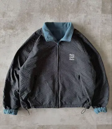 [ FFEIN ] 리버서블 나일론 자켓 자수 드로 코드