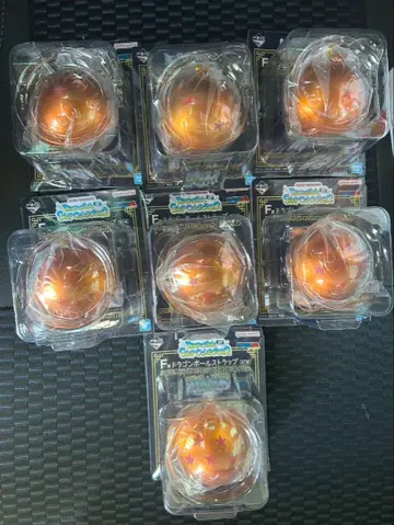 즉시 구매 OK 제일복권 드래곤볼 F상 드래곤볼 스트랩 7개 세트