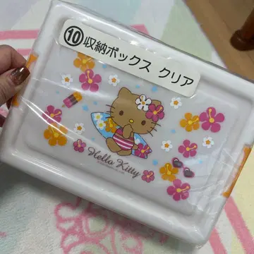 가격 인하 일광화상 키티 Hello Kitty 수납 박스 클리어