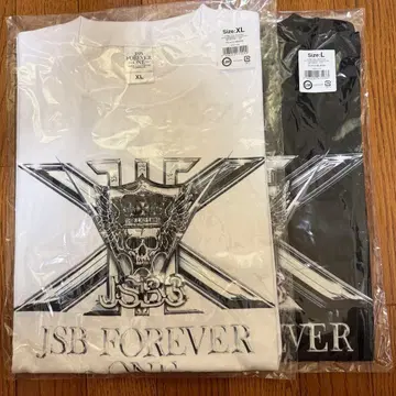 JSB FOREVER ONE 티셔츠 Black/White L XL 사이즈