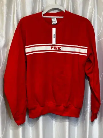 PINK IVY 플리스 클래식 크루 스웨트 셔츠