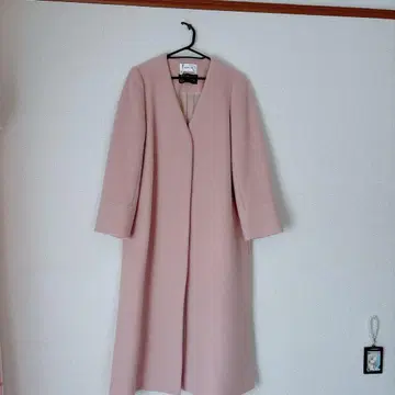 롱 코트 FRAY I.D 핑크 계열 사이즈 0