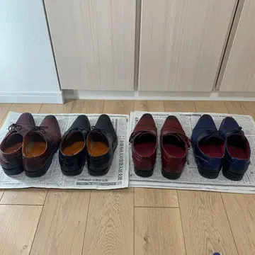 남성용 비즈니스 슈즈 4족 세트