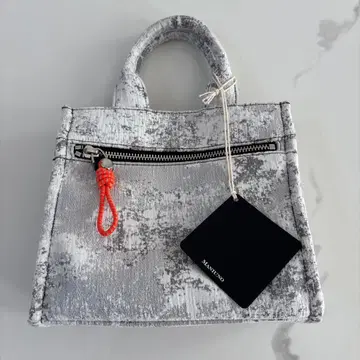 [ MANIUNO ] 택 포함 미니 토트백 핸드백 화이트/그레이