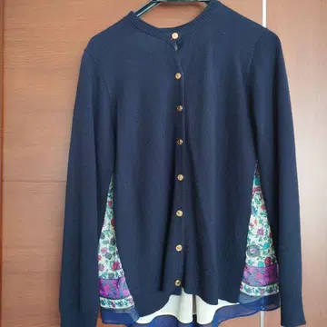 뮤베일 네이비 니트 가디건