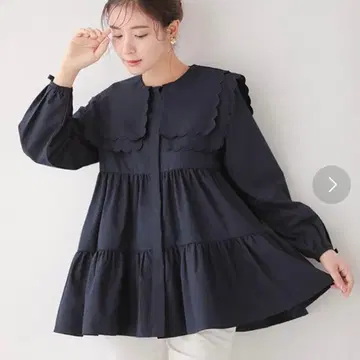 fitmore 긴팔 블라우스 네이비