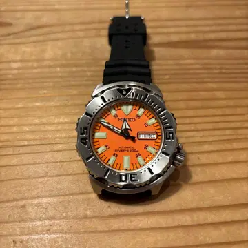 SEIKO 자동 손목시계 오렌지 몬스터