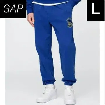 완판 GAP NBA 한정판 콜라보 워리어스 조거 팬츠 L