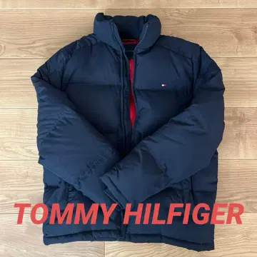 네이비 다운 자켓 폴리에스테르 100%