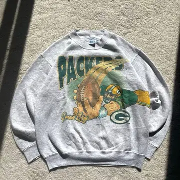 레어 vintage USA제 packers 양면 프린트 맨투맨