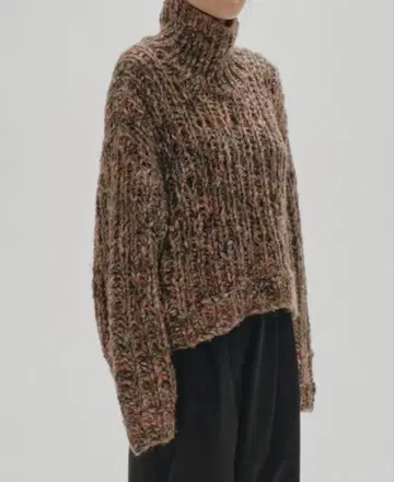 todayful mix turtle handknit 브라운 투데이풀