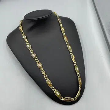 25 빈티지 Monet 하자품 골드 컬러 링크 체인 목걸이